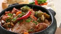 Trinidadian pepper pot pork stew Trinidadian pepper pot pork stew