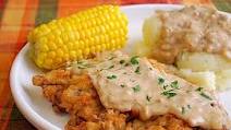 Fried Burger Steak and Gravy Fried Burger Steak and Gravy
