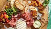 Bruschetta board with grilled brie Bruschetta board with grilled brie