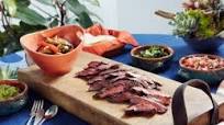 Steak Fajitas with Guacamole and Fixings Steak Fajitas with Guacamole and Fixings