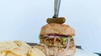 Mixed Seafood Burger with Horseradish Tartar Sauce Mixed Seafood Burger with Horseradish Tartar Sauce
