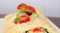 Greek Salad Egg Roulade Greek Salad Egg Roulade