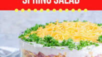 Large Family Ultimate Layered Spring Salad Large Family Ultimate Layered Spring Salad