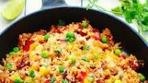 {One Pan} Mexican Rice Skillet {One Pan} Mexican Rice Skillet