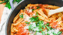Pasta with Pancetta and Tomato Sauce Pasta with Pancetta and Tomato Sauce