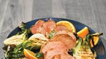 Pork Tenderloin with Honey-Spiced Mango Sauce Pork Tenderloin with Honey-Spiced Mango Sauce