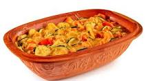 Vegetable casserole in a Roman pot Vegetable casserole in a Roman pot