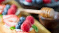 Triple Berry Bruschetta with Honey Triple Berry Bruschetta with Honey