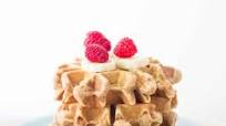 Vegetable Waffles with Peanut Butter Vegetable Waffles with Peanut Butter
