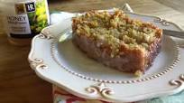 Banana Peach Bread with Honey Creme Glaze Banana Peach Bread with Honey Creme Glaze