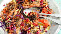 Middle-Eastern Alaska Salmon Sharing Platter Middle-Eastern Alaska Salmon Sharing Platter