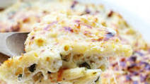 Spinach Alfredo Baked Ziti Spinach Alfredo Baked Ziti