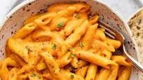 Creamy Red Pepper Chickpea Pasta Creamy Red Pepper Chickpea Pasta