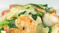 Easy Shrimp Alfredo with Spinach & Tomatoes Easy Shrimp Alfredo with Spinach & Tomatoes