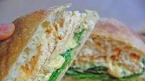 Ciabatta Breakfast Egg And Cheese Sandwich Ciabatta Breakfast Egg And Cheese Sandwich