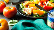 Fried Mozzarella, Tomato and Arugula Salad Fried Mozzarella, Tomato and Arugula Salad