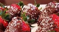 Coconut Chocolate-Covered Strawberries Coconut Chocolate-Covered Strawberries