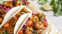 Spicy Baja Shrimp Tacos & Creamy Red Cabbage Slaw Spicy Baja Shrimp Tacos & Creamy Red Cabbage Slaw