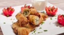 Turkish Halloumi and Mint Rolls (Sigara Borek) Turkish Halloumi and Mint Rolls (Sigara Borek)