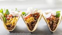 Zesty Beef Tacos & Cilantro Lime Crema Zesty Beef Tacos & Cilantro Lime Crema