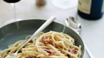 Bucatini with Pancetta, Pecorino and Pepper Bucatini with Pancetta, Pecorino and Pepper