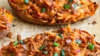 BBQ Chicken Stuffed Sweet Potatoes BBQ Chicken Stuffed Sweet Potatoes