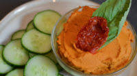 Sun-dried tomato basil hummus Sun-dried tomato basil hummus