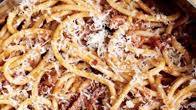 Bucatini All'amatriciana (Bucatini With Spicy Tomato and Pancetta Sauce) Bucatini All'amatriciana (Bucatini With Spicy Tomato and Pancetta Sauce)