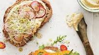 Hummus-Veggie Sandwich on Whole Grain Hummus-Veggie Sandwich on Whole Grain