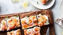 Rye Focaccia with Lox & Schmear Rye Focaccia with Lox & Schmear