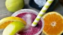 Frozen Lime Margaritas with a Sangria Swirl Frozen Lime Margaritas with a Sangria Swirl