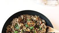 One-Pot Mujadara (Syrian Bulgur and Lentils) with Cucumber Mint Yogurt (Vegan) One-Pot Mujadara (Syrian Bulgur and Lentils) with Cucumber Mint Yogurt (Vegan)