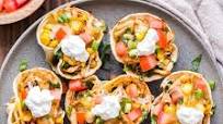 Mini Chicken Enchilada Cups Mini Chicken Enchilada Cups
