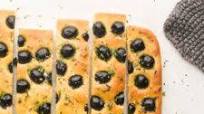 Focaccia with Herbs and Olives Focaccia with Herbs and Olives