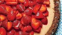 Strawberry-Lemon-Buttermilk Icebox Pie with Baked Gingersnap Crust Strawberry-Lemon-Buttermilk Icebox Pie with Baked Gingersnap Crust