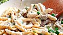 Creamy Turkey Pasta with Peas Creamy Turkey Pasta with Peas