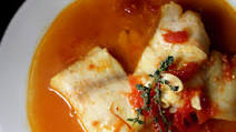 Spanish Style Cod with Tomato Saffron Broth Spanish Style Cod with Tomato Saffron Broth