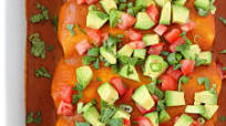 Vegan Refried Bean Enchiladas