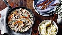 Mushroom and creamy mustard pork steaks Mushroom and creamy mustard pork steaks