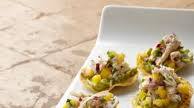Mini Chicken and Mango Tostadas Mini Chicken and Mango Tostadas