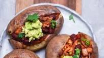Vegan Spicy Kidney Bean Baked Potatoes Vegan Spicy Kidney Bean Baked Potatoes