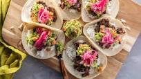 Cuban-Style Black Bean Tacos with Pickled Onions & Guacamole Cuban-Style Black Bean Tacos with Pickled Onions & Guacamole