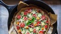 Cast Iron Whole Wheat & Herb Sourdough Pizza Crust Cast Iron Whole Wheat & Herb Sourdough Pizza Crust