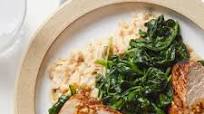 Honey-Mustard Pork with Spinach & Smashed White Beans Honey-Mustard Pork with Spinach & Smashed White Beans