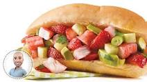 Pollock and strawberry salad from Stefano Faita Pollock and strawberry salad from Stefano Faita