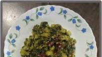 Poi Saag Potato Fry recipe by Amita Mishra at BetterButter Poi Saag Potato Fry recipe by Amita Mishra at BetterButter