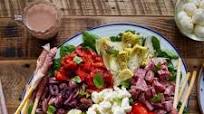 Antipasto Salad with Prosciutto Wrapped Breadsticks Antipasto Salad with Prosciutto Wrapped Breadsticks
