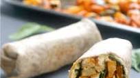 Harissa Roasted Vegetable and Hummus Wrap Harissa Roasted Vegetable and Hummus Wrap