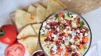 Greek Salad and Hummus Layer Dip Greek Salad and Hummus Layer Dip