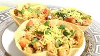 Papad Katori Chana chaat(Chickpeas chaat ) Papad Katori Chana chaat(Chickpeas chaat )